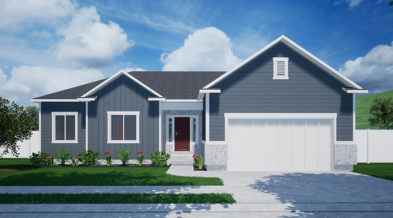 Madison 2 Bed architectural rendering