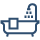 Bathroom-Icon Blue