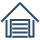 Garage-Icon Blue