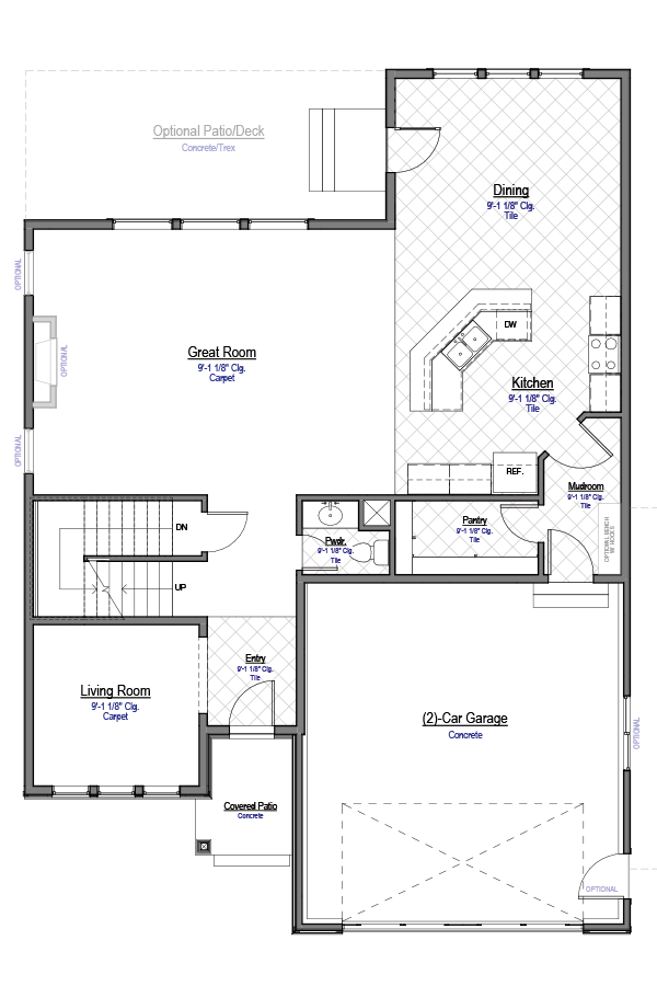 The Monica Utah Home Floor Plan J Thomas Homes